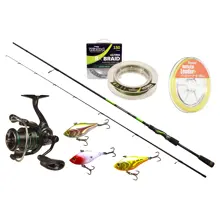 WIZARD - Přívlačový set Prut Perch Blade UL 2,1 m 0,5-3 g + Naviják Predator Spin 2000