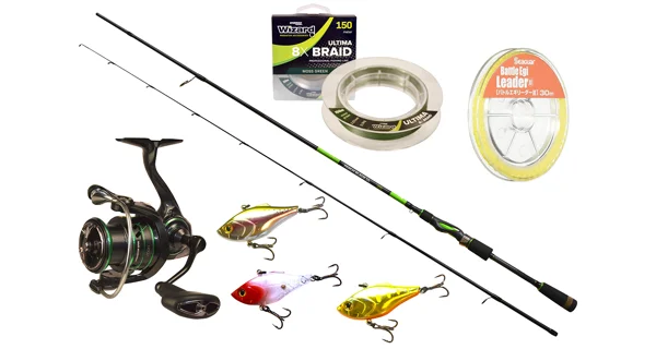 WIZARD - Přívlačový set Prut Perch Blade UL 2,1 m 0,5-3 g + Naviják Predator Spin 2000