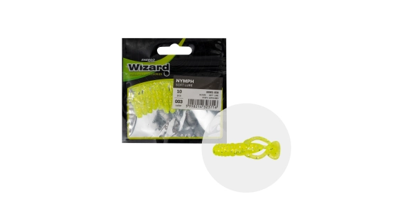 WIZARD - Umělá nástraha Nymph Žlutá 3 cm 10 ks