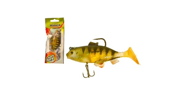 WIZARD - Umělá nástraha Swimbait Big Perch Holo Pink 10 cm