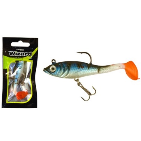 WIZARD - Umělá nástraha Swimbait Paddle Perch Blue Minnow 7,6 cm