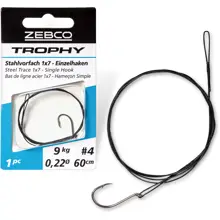 ZEBCO - Ocelové lanko Trophy Steel Trace 7x7 Expert L 30 cm 9 kg 1 ks