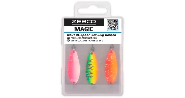 ZEBCO - Plandavka Target Fish Trout UL Spoon Set 2,6 g 3 ks