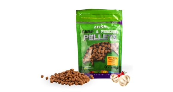 ZFISH - Chytací pelety Carp & Feeder Spicy Garlic 8 mm 200 g