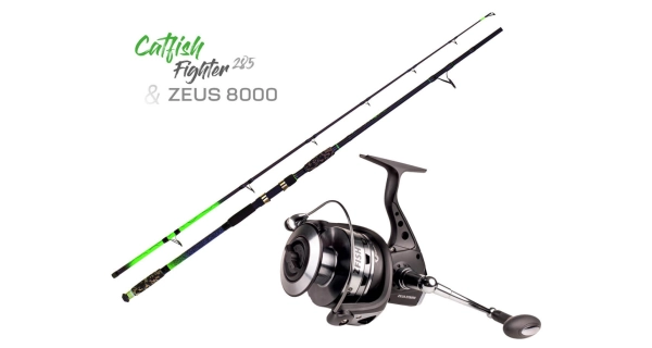 ZFISH - Combo Prut Catfish Fighter 2,85 m 100-300 g + Naviják Zeus ZX 8000