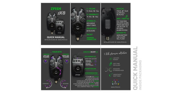 ZFISH - Hlásič Bite Alarm Zx8