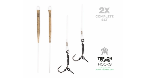 ZFISH - Návazec Fluorocarbon Ronnie Rig vel. 6 2 ks