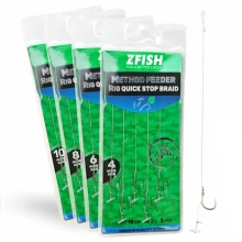 ZFISH - Návazec Method Feeder Rig Quick Stop Braid vel. 10 5 ks