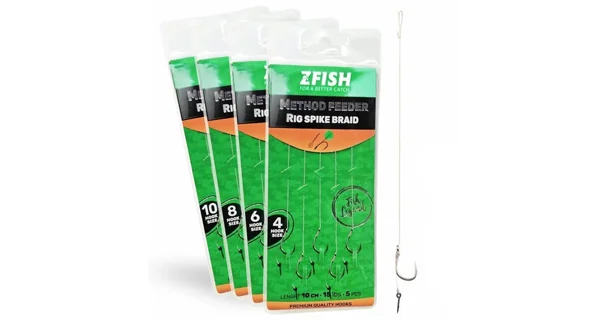 ZFISH - Návazec Method Feeder Rig Spike Braid vel. 10 5 ks