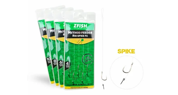 ZFISH - Návazec Method Feeder Rig Spike FC vel. 8 5 ks