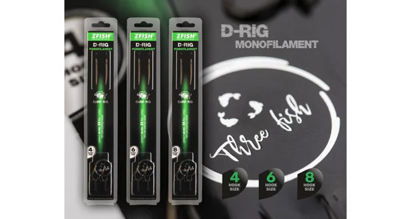 ZFISH - Návazec Monofilament D-Rig vel. 8 2 ks