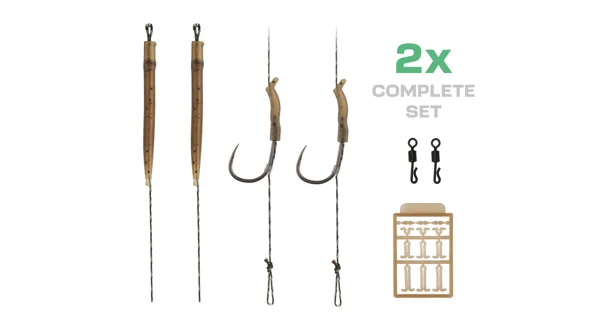 ZFISH - Návazec Wide Gape Babless Carp Rig vel. 2 2 ks