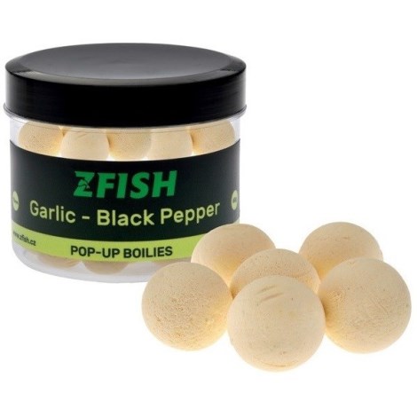 ZFISH - Plovoucí boilies Pop-Up Česnek Černý pepř 16 mm 60 g