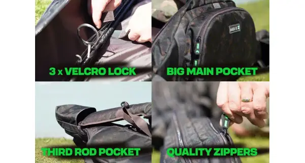 ZFISH - Pouzdro na 2 pruty Z-CORE Elite Carp Holdall 2 Rods 10 ft 165 cm