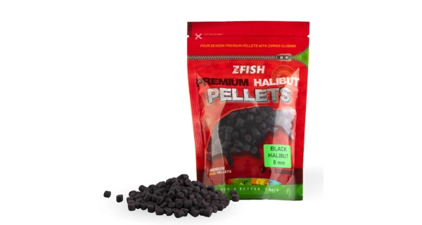 ZFISH - Premium Halibut Pellets 8 mm 200 g Black Halibut