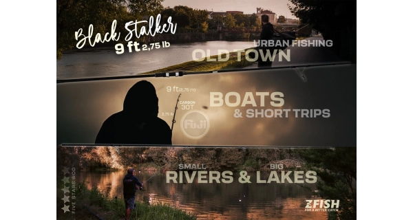 ZFISH - Prut Black Stalker 9 ft 2,75 lb