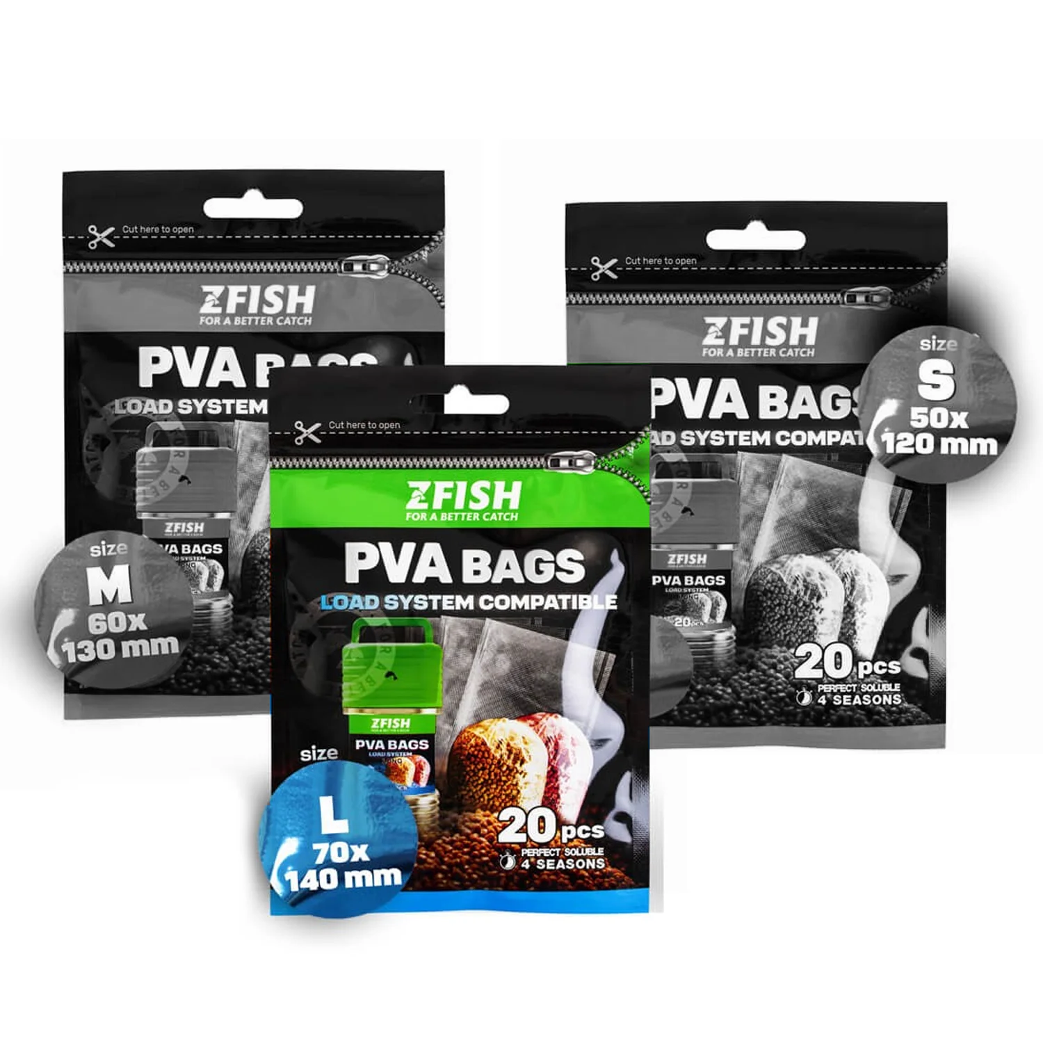ZFISH - PVA sáčky Long Large 20 ks