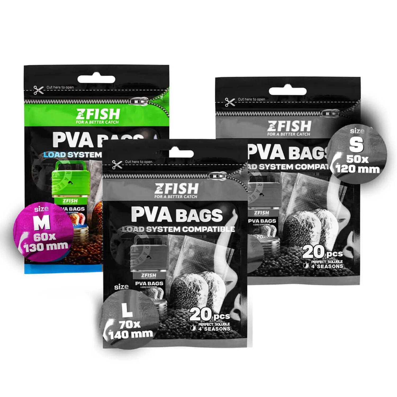 ZFISH - PVA sáčky Long Medium 20 ks