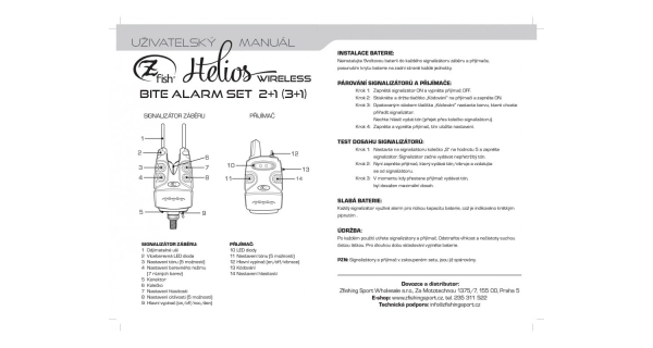ZFISH - Sada signalizátorů Helios 3+1