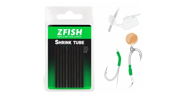 ZFISH - Smršťovací hadička Černá 1,6 mm 10 ks