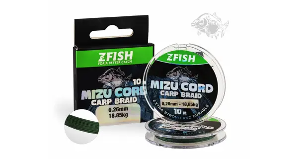 ZFISH - Šňůrka MizuCord Carp Braid Line 0,28 mm 20,67 kg 10 m