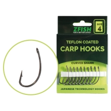 ZFISH - Teflonové háčky Curved Shank vel. 8 10 ks