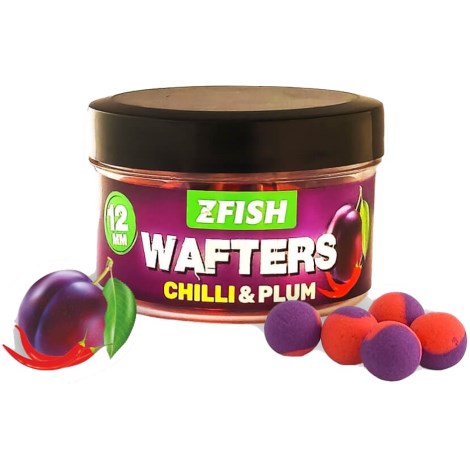 ZFISH - Vyvážené boilies Balanced Wafters Chilli Plum 12 mm 20 g