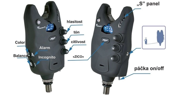 ZICO - Sada signalizátorů Unicarp III 3+1 + kufřík